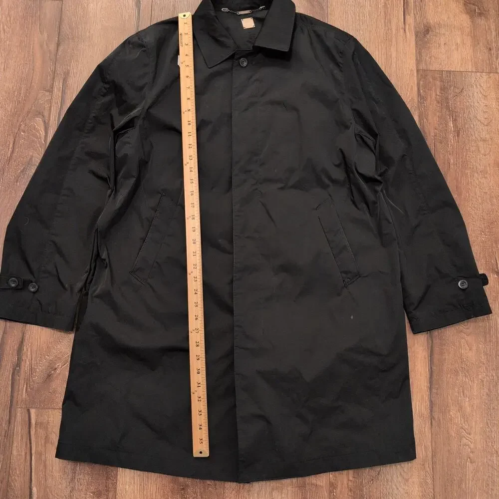 Drizzle Men's XL Trench Coat Rain Coat Outdoors‎ Matrix Black